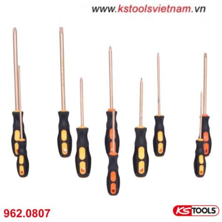 Bộ tô vít chống cháy nổ bằng đồng 10 cây KSTools 962.0807