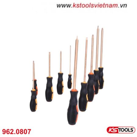Bộ tô vít chống cháy nổ bằng đồng 10 cây KSTools 962.0807