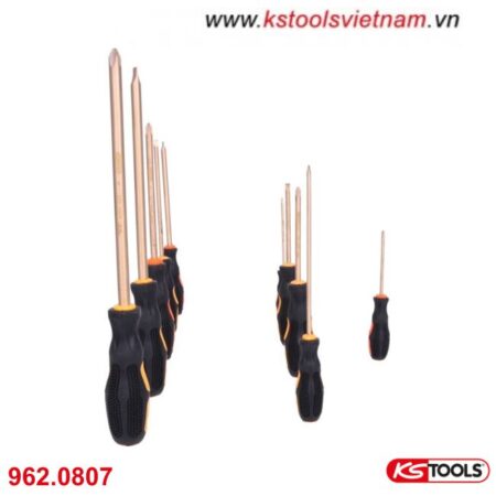 Bộ tô vít chống cháy nổ bằng đồng 10 cây KSTools 962.0807