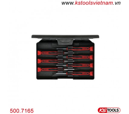 Bộ tuốc nơ vít chính xác 7 chiếc KS Tools 500.7165 đầu vít 2 cạnh 4 cạnh