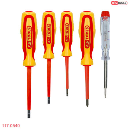 thông số bộ tô vít cách điện 1000V 5 cây KS Tools 117.0540