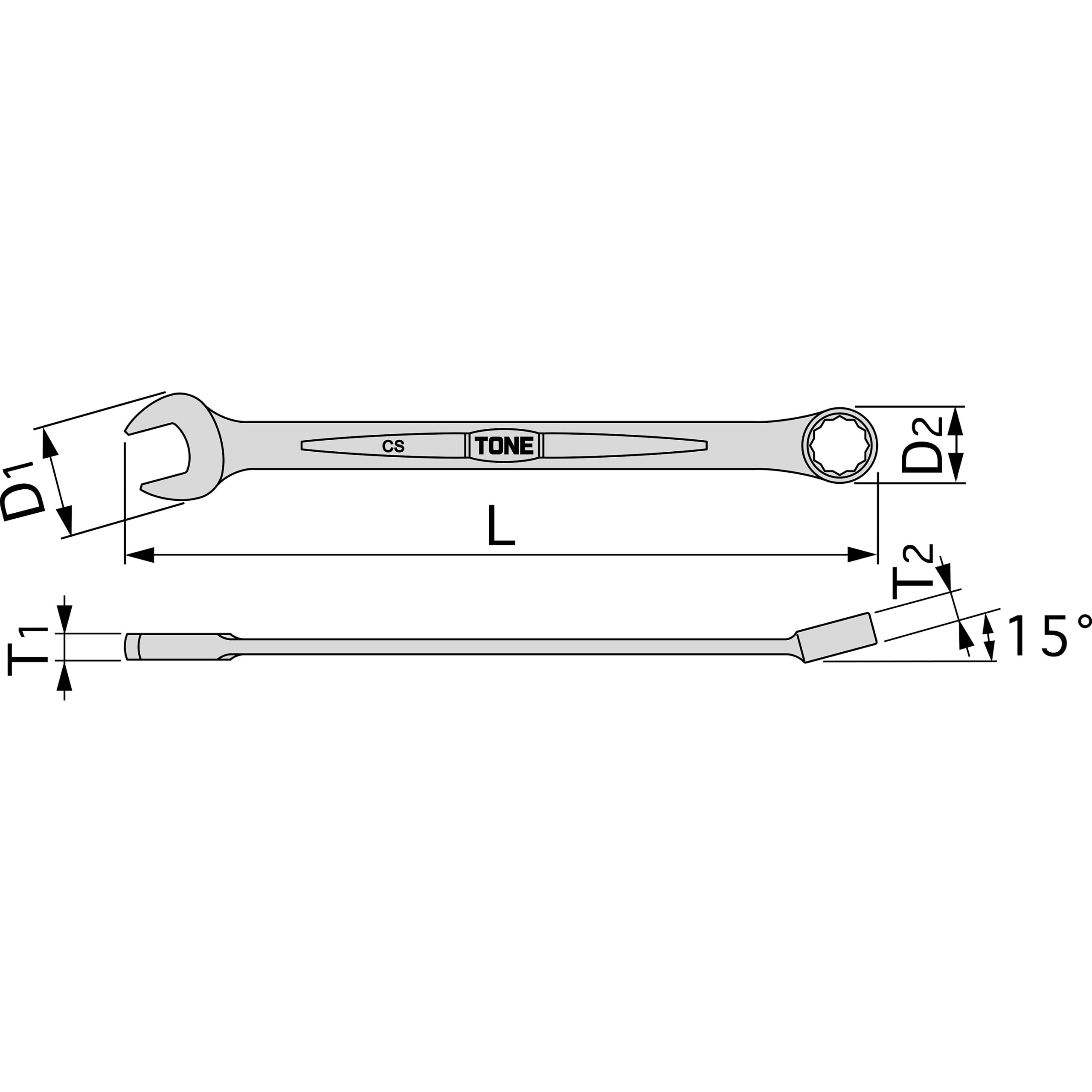 cờ lê kết hợp cs-13 TONE Japan