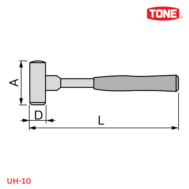 tone uh-10 búa giảm chấn urethane