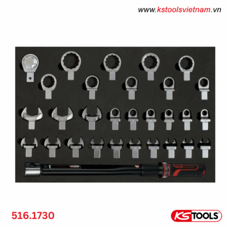 Bộ cờ lê lực đầu rời 14x18mm, 40-200Nm KS Tools Model 516.1730