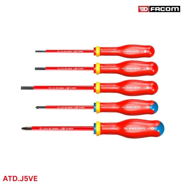 ATD.J5VE - Bộ tua vít cách điện 1000V 5 cây Facom Protwist