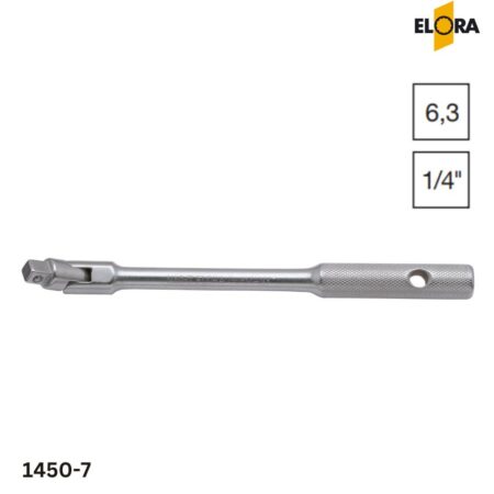 ELORA 1450-7 Tay vặn đầu tuýp, đầu lắc léo 150mm