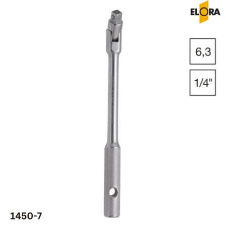 ELORA 1450-7 Tay vặn đầu tuýp, đầu lắc léo 150mm