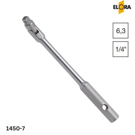 ELORA 1450-7 Tay vặn đầu tuýp, đầu lắc léo 150mm