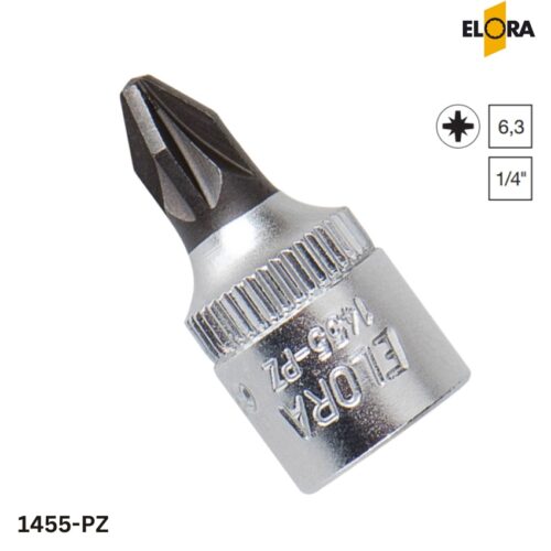 1455-PZ Elora: Đầu tuýp mũi hoa thị 1/4 inch