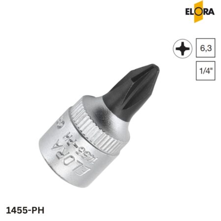 1455-PH Elora: Đầu tuýp vít bake 1/4