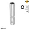 ELORA 1455-TXE Đầu tuýp sao, đầu vuông 1/4 inch