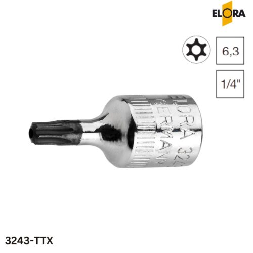 ELORA 3243-TTX Tuýp đầu vít sao, từ TTX8 đến TTX40