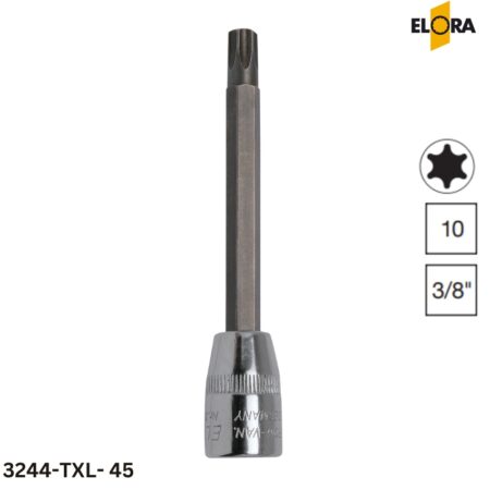ELORA 3244-TXL-45 Đầu tuýp hoa thị, vuông 3/8