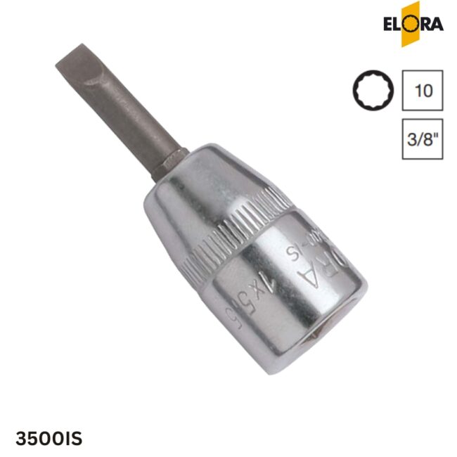 3500-IS Series Elora: Đầu tuýp tua vít dài, vuông 3/8 inch