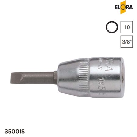 3500-IS Series Elora: Đầu tuýp tua vít dài, vuông 3/8 inch