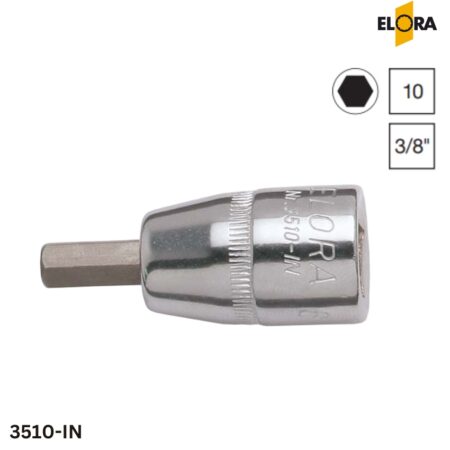 Đầu tuýp lục giác ELORA 3510-IN, 3/8 inch