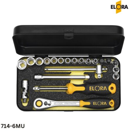 ELORA 714-6MU Bộ tuýp 25 chi tiết hệ mét