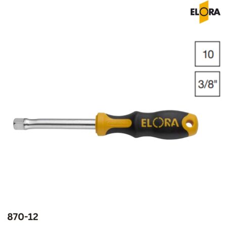 870-12 Series Elora: Tay vặn đầu tuýp loại thẳng, 3/8 inch
