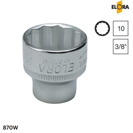 ELORA 870W Đầu khẩu hệ inch, vuông 3/8 inch