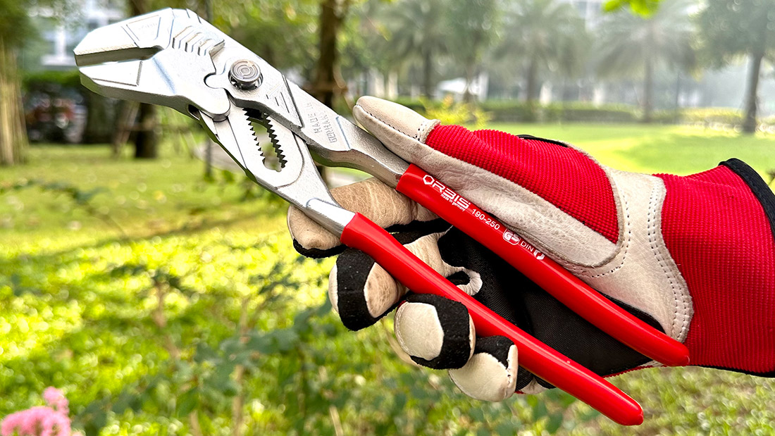 Kìm mỏ lết, nút nhấn chỉnh ngàm ORBIS 190-2500