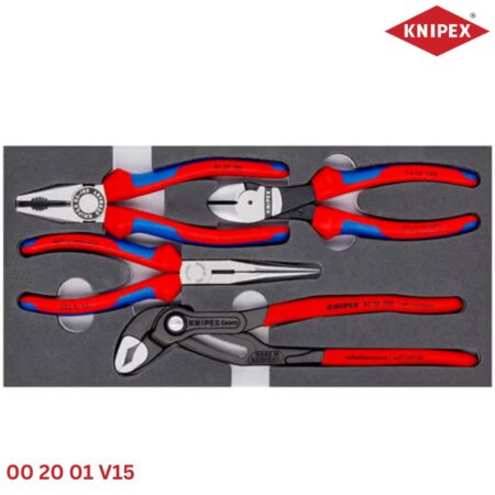 Knipex 00 20 01 V15 - Bộ Kìm 4 Chiếc Đóng Trong Khay Foam