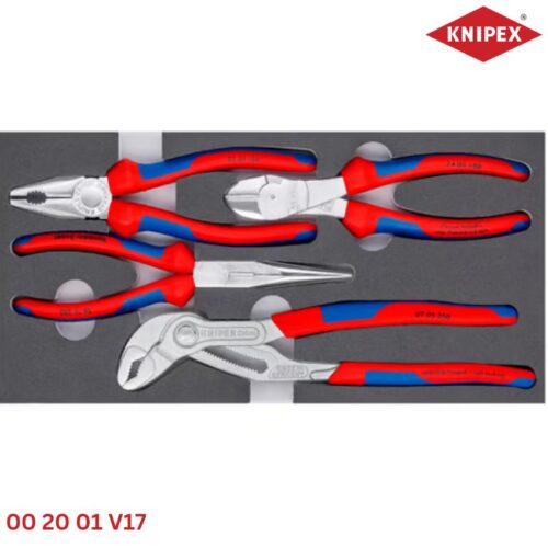 Knipex 00 20 01 V17 - Bộ Kìm 4 Chiếc Đóng Trong Khay Foam
