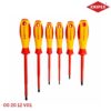 Knipex 00 20 12 V01 VDE Bộ Tua Vít 6 Chiếc Mũi Dẹp Slotted