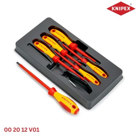Knipex 00 20 12 V01 VDE Bộ Tua Vít 6 Chiếc Mũi Dẹp Slotted
