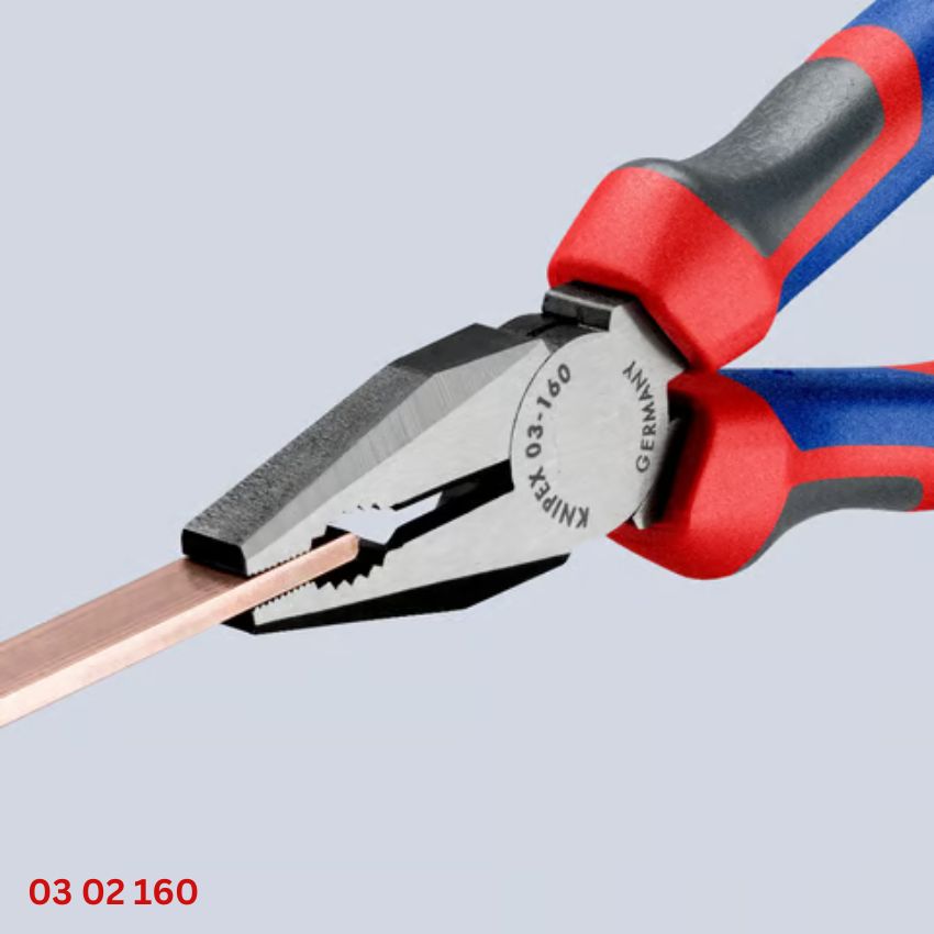 Knipex 03 02 160 Kìm Đa Năng Lưỡi Cắt Tôi 60 HRC