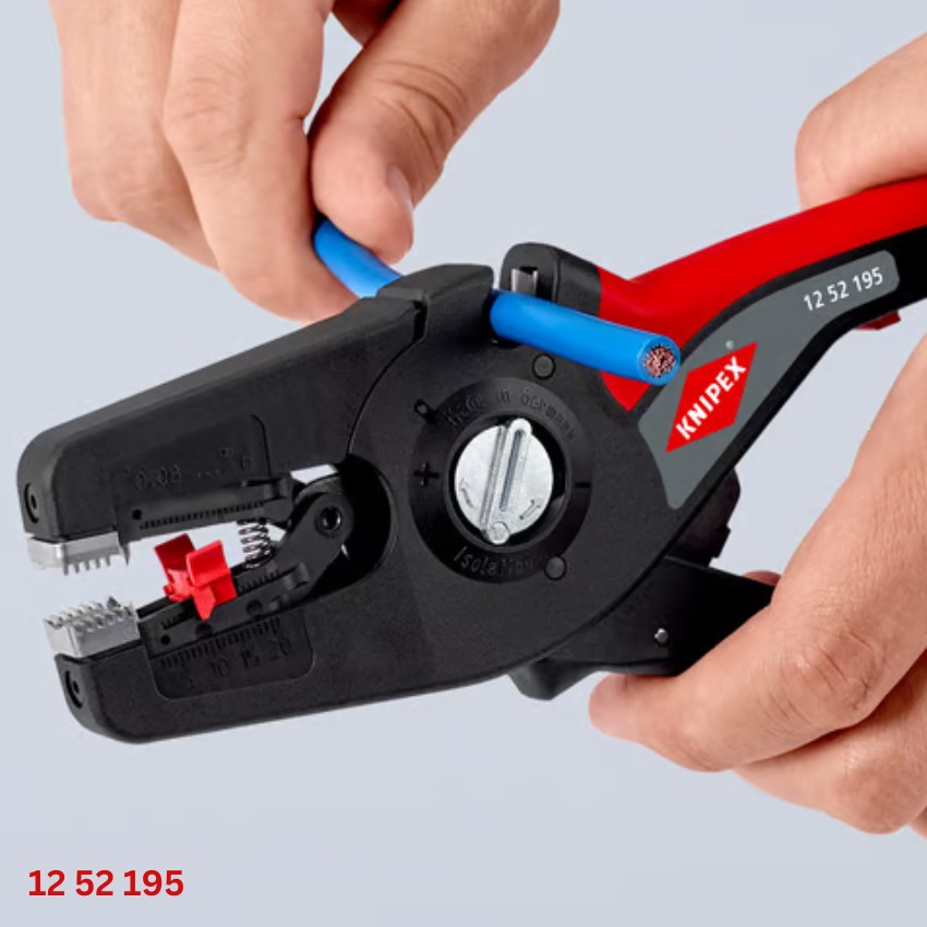 Ngàm cắt Kìm Tách Cáp Điện PreciStrip16 Knipex 12 52 195