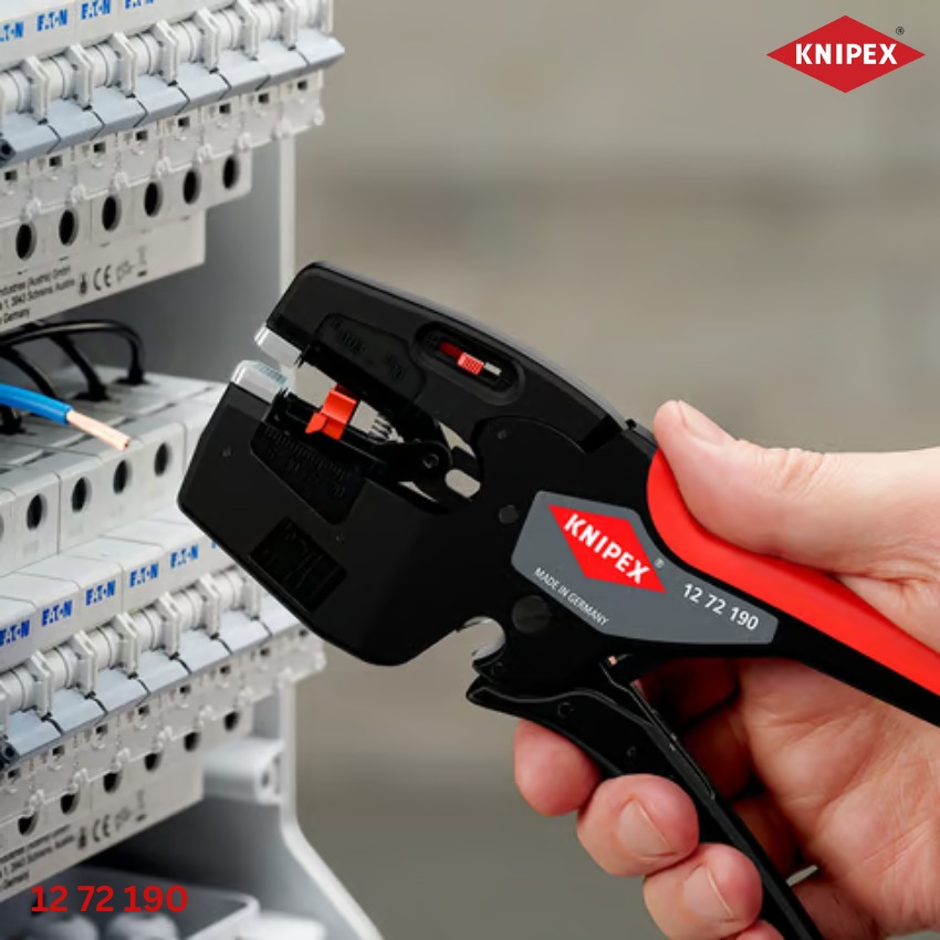 Thông số kỹ thuật Kìm Tách Cáp Điện Đa Năng NexStrip Knipex 12 72 190 
