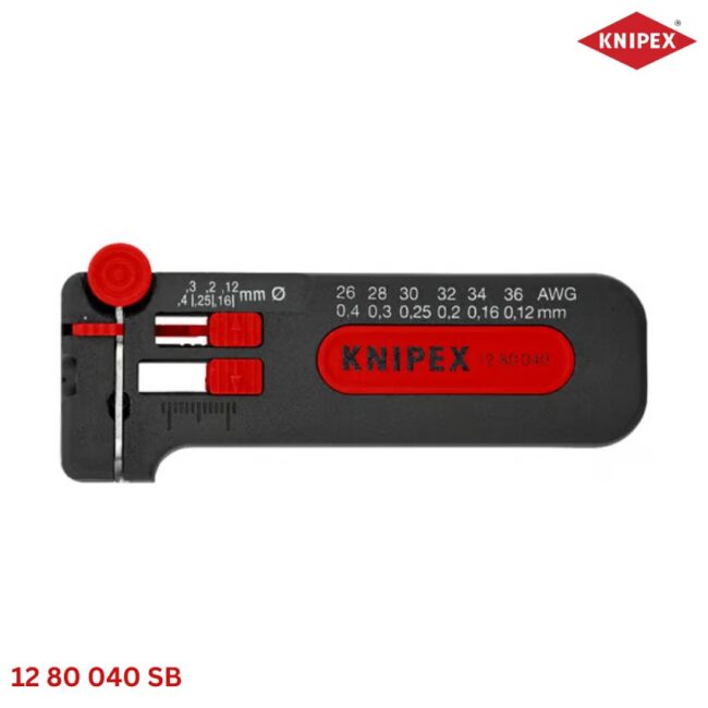 Knipex 12 80 040 SB Kìm Tuốt Dây Mini
