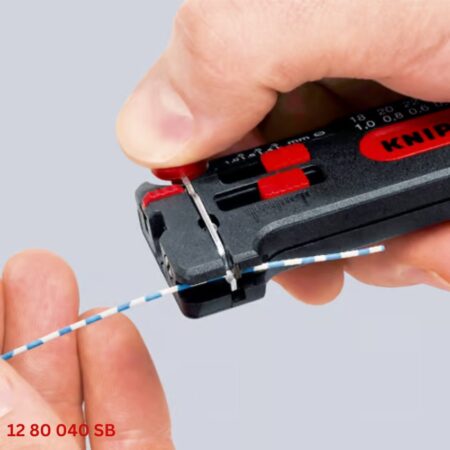 Knipex 12 80 040 SB Kìm Tuốt Dây Mini