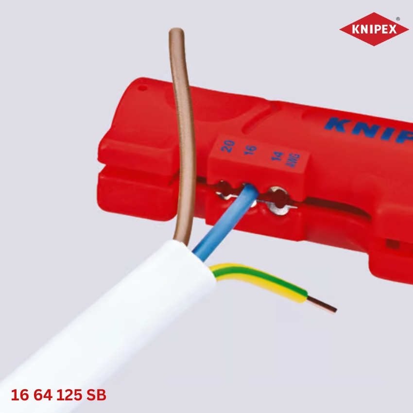 ứng dụng Dụng cụ tách vỏ cáp KNIPEX 16 64 125 SB