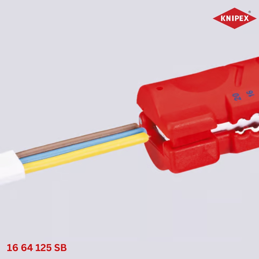 KNIPEX 16 64 125 SB - Dụng cụ tách vỏ cáp