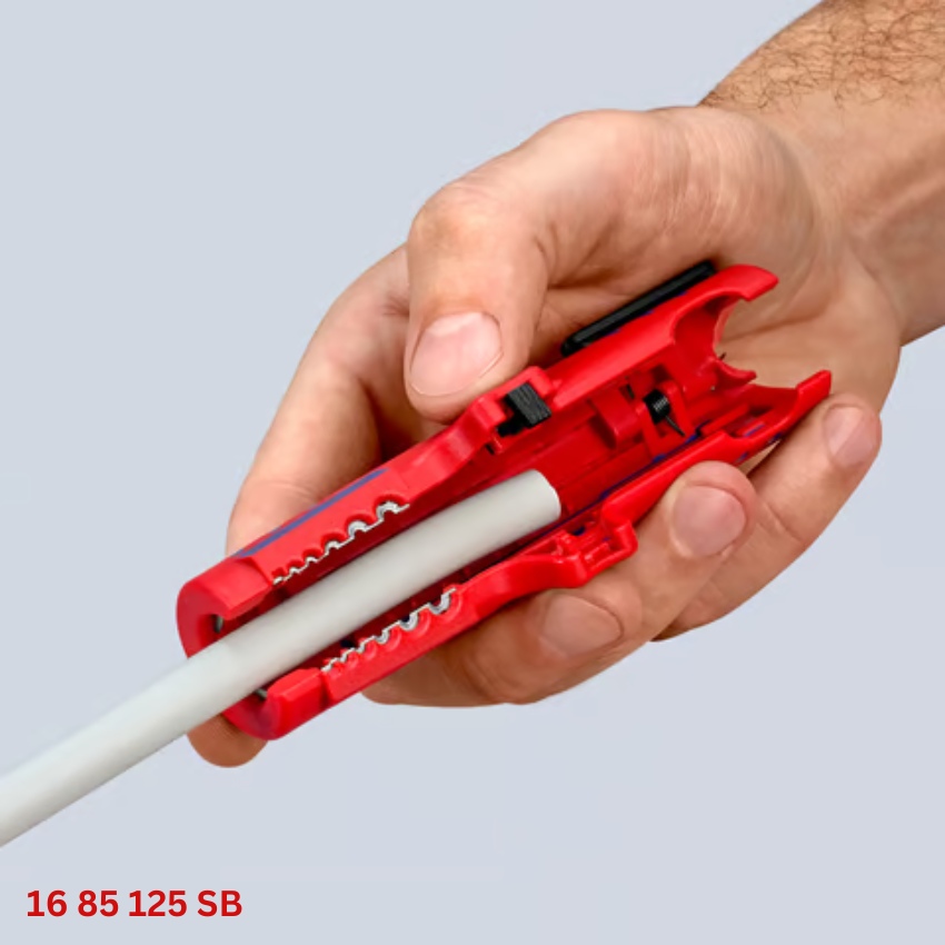 Ứng dụng Dụng Cụ Tách Vỏ Cáp Knipex 16 85 125 SB 