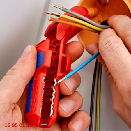 ứng dụng Dụng Cụ Tách Cáp Điện Knipex 16 95 01 SB ErgoStrip
