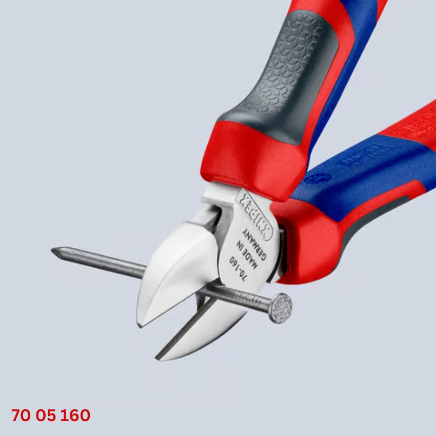 ngàm kìm Knipex 70 05 160 Kìm Cắt Mũi Thon 160mm