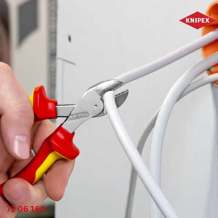ứng dụng KNIPEX 73 06 160 – Kìm Cắt X-Cut Cách Điện 1000V ảnh 2