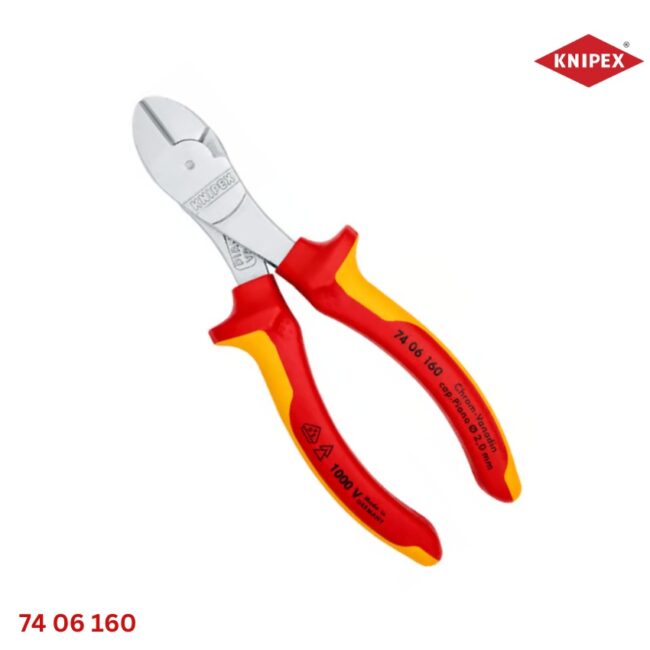 KNIPEX 74 06 160 – Kìm Cắt Cộng Lực Cách Điện 1000V