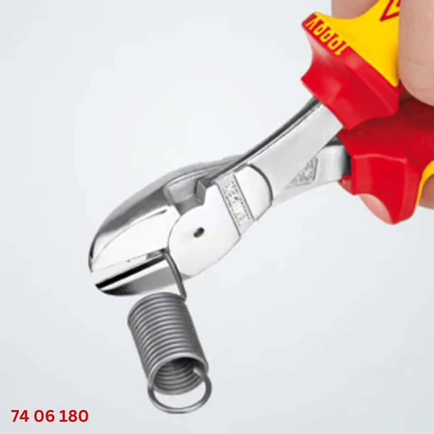 KNIPEX 74 06 180 – Kìm Cắt Cộng Lực Cách Điện 1000V