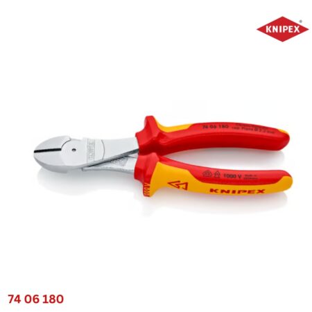 KNIPEX 74 06 180 – Kìm Cắt Cộng Lực Cách Điện 1000V