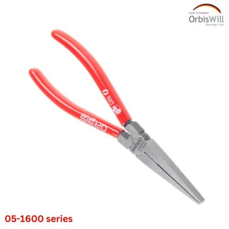 Kềm mỏ dẹt dài, cán bọc nhựa cổ điển ORBIS 05-1600