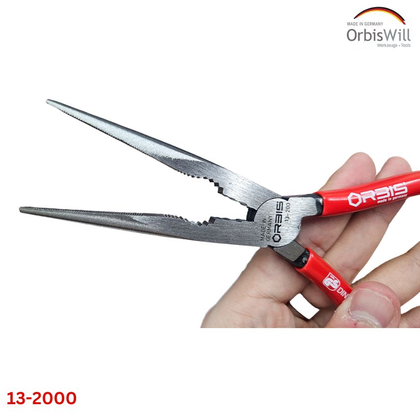 Kềm mỏ nhọn ORBIS 13-2000 cán bọc nhựa cổ điển