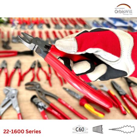 Kìm Cắt Cạnh Cho Nhựa, Mép Sắt, Lò Xo ORBIS 22-1600