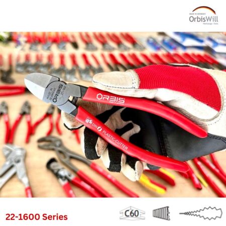 Kìm Cắt Cạnh Cho Nhựa, Mép Sắt, Lò Xo ORBIS 22-1600