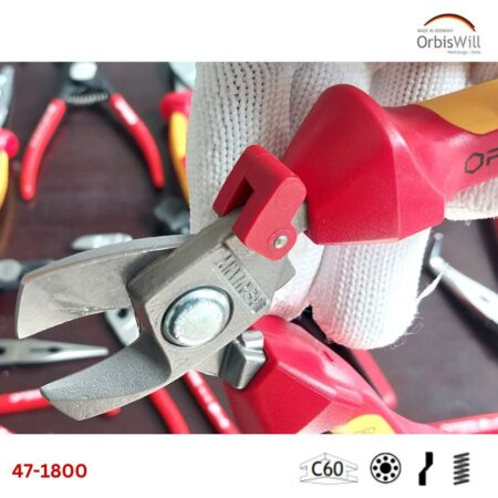 Kìm cắt cáp điện ngàm cong VDE Orbis 47-1800 Series