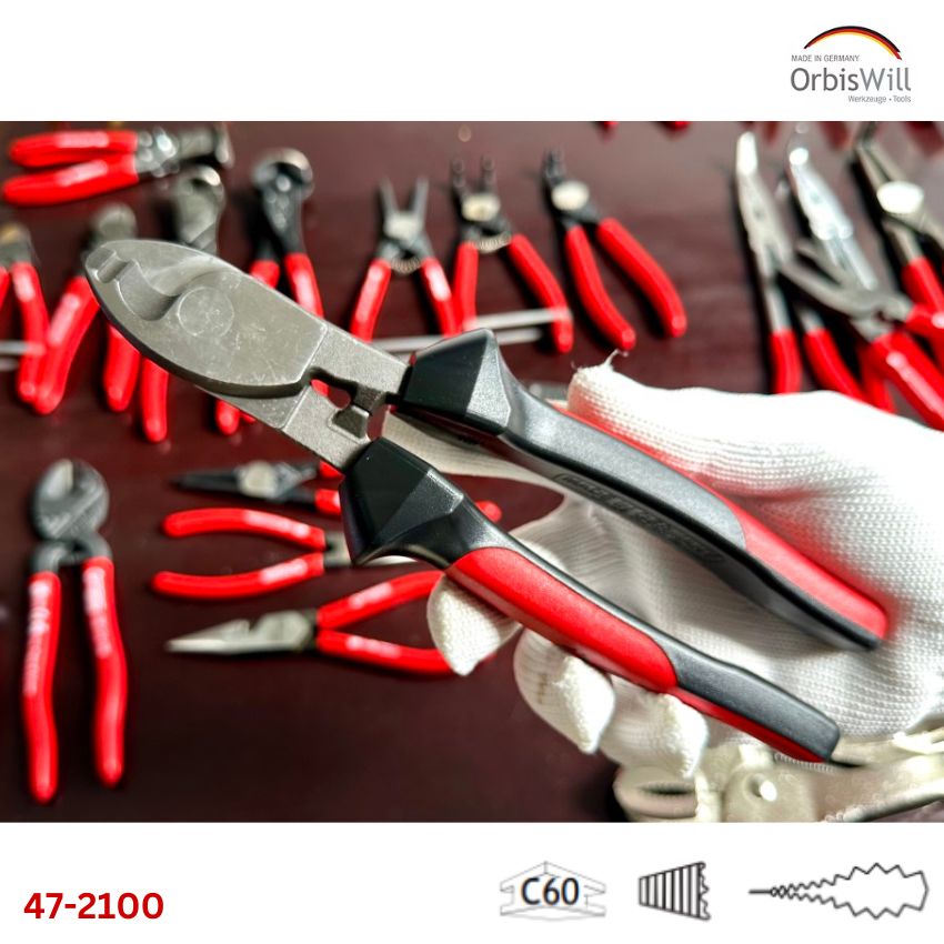 Kềm cắt cáp đồng nhôm Orbis 47-2100 – phiên bản thường và VDE