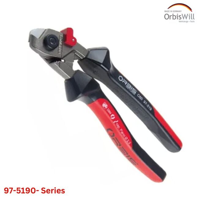 Kìm cắt cáp thép Orbis 97-5190 đầu cắt nghiêng EVOLINE