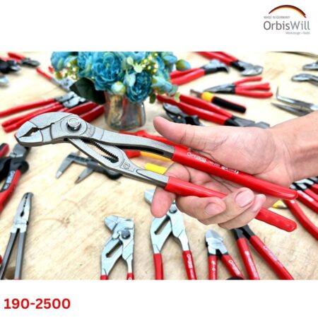 Kìm mỏ lết, nút nhấn chỉnh ngàm ORBIS 190-2500